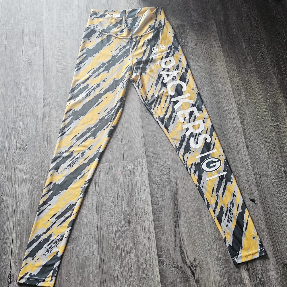 NFL Green & Yellow Tie-Dye Packers Leggings